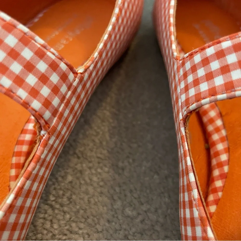 Anthropologie Jeffrey Campbell square-toe Mary Jane flats in orange - Picture 5 of 16